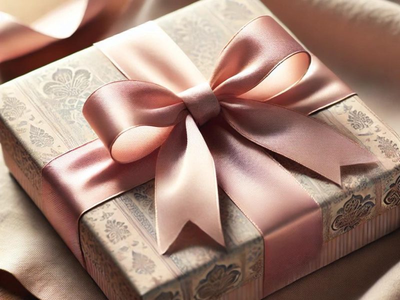 A_beautifully_wrapped_gift_with_an_elegant_bow_on_